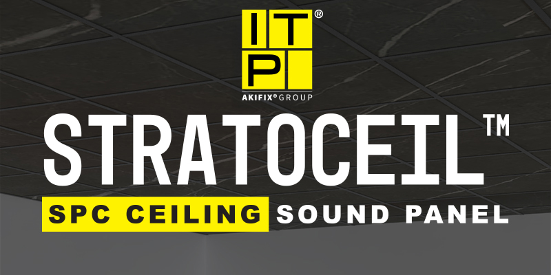 STRATOCEIL™ Collection – Pannelli fonoassorbenti in SPC per controsoffitto, scopri il video!