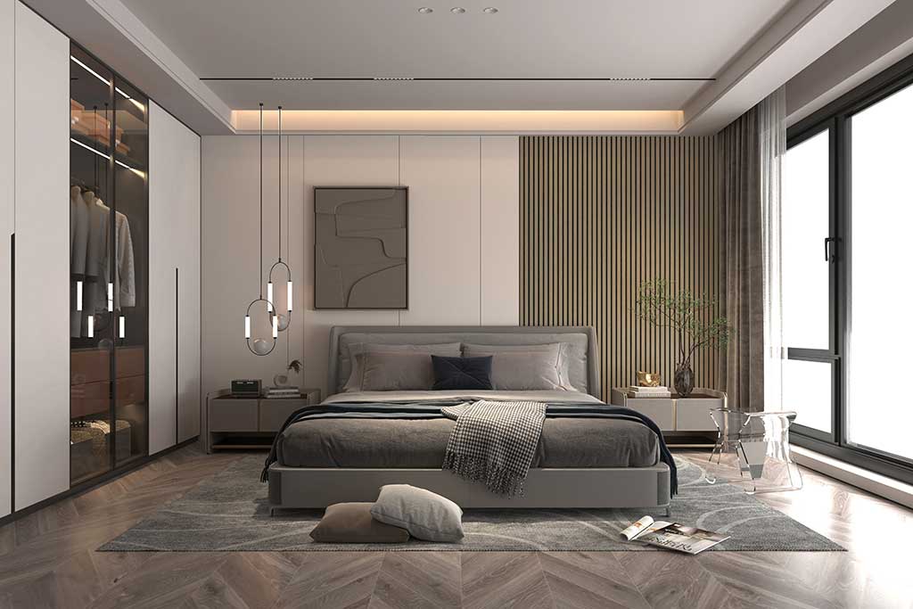 Esempio di un pannello di MDF installato in una stanza