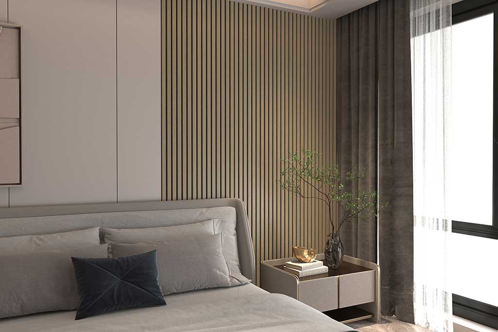 Esempio di un pannello di MDF installato in una stanza